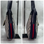 Gucci GG Sherry Line Shoulder Bag Navy Leather — view 8