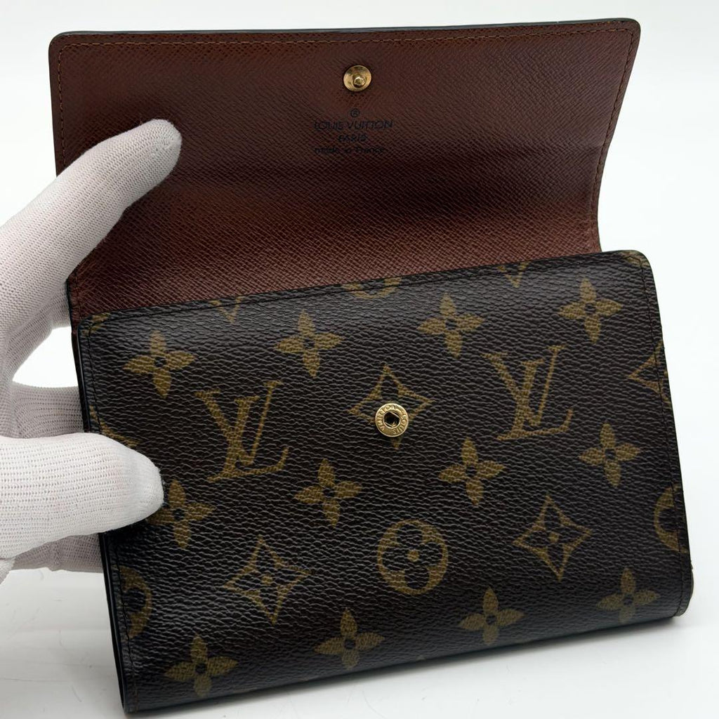 Louis Vuitton Pass Case Porte Tresor Etui Papiers Trifold Wallet — view 6