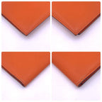Hermes Bearn Classic Veau Epsom Wallet Orange — view 8
