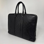 Louis Vuitton Damier Infini Porte Documents Business Bag Black — view 2