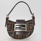 Fendi Zucca Pattern Handbag Mini Croissant Pouch