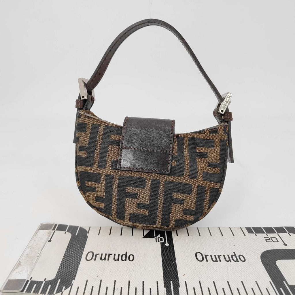 Fendi Zucca Pattern Handbag Mini Croissant Pouch — view 2