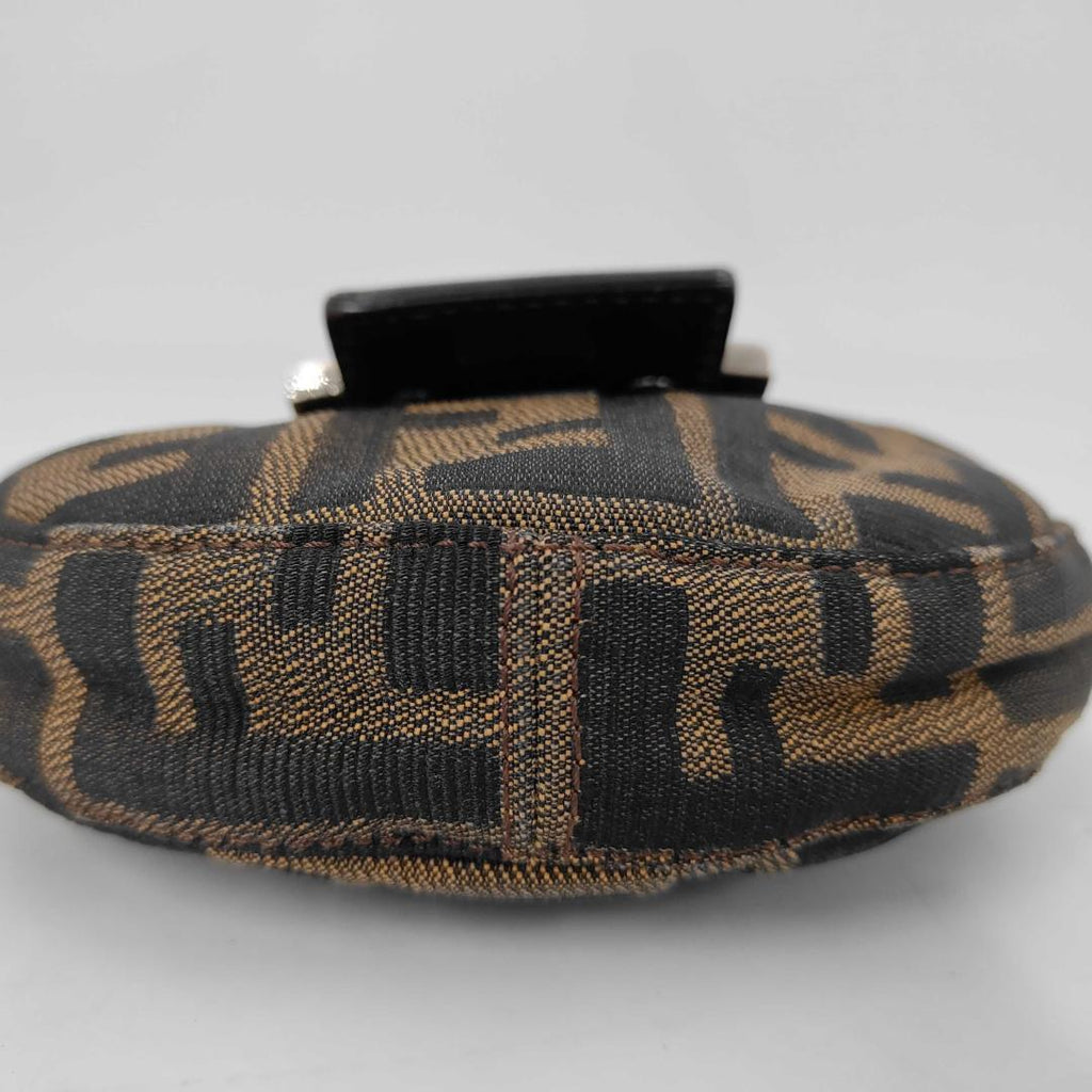Fendi Zucca Pattern Handbag Mini Croissant Pouch — view 3