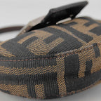Fendi Zucca Pattern Handbag Mini Croissant Pouch — view 4