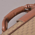 Gucci Vintage Micro GG Boston Bag Leather Brown — view 5