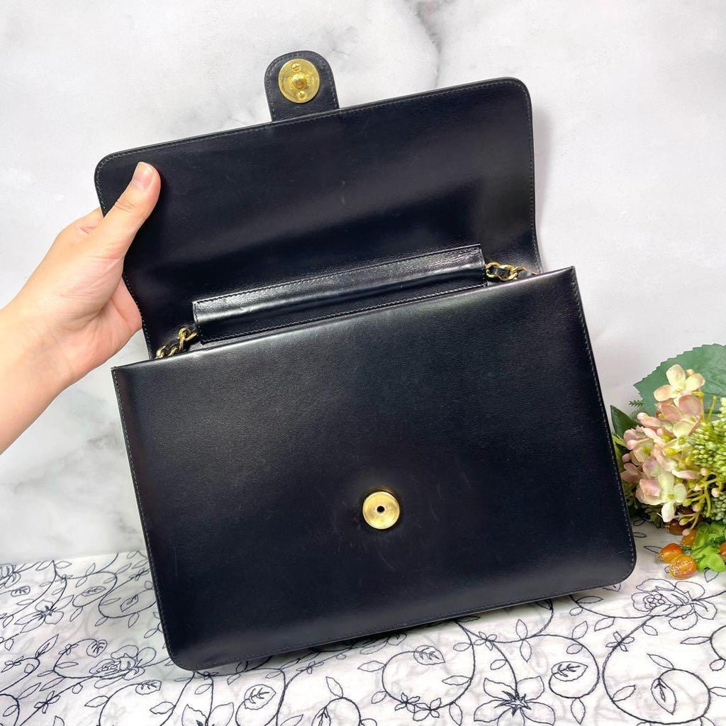 Chanel Vintage Turnlock Chain Shoulder — view 9