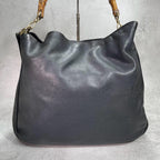 Gucci Shoulder Bag 2-Way Bamboo Black Leather — view 3