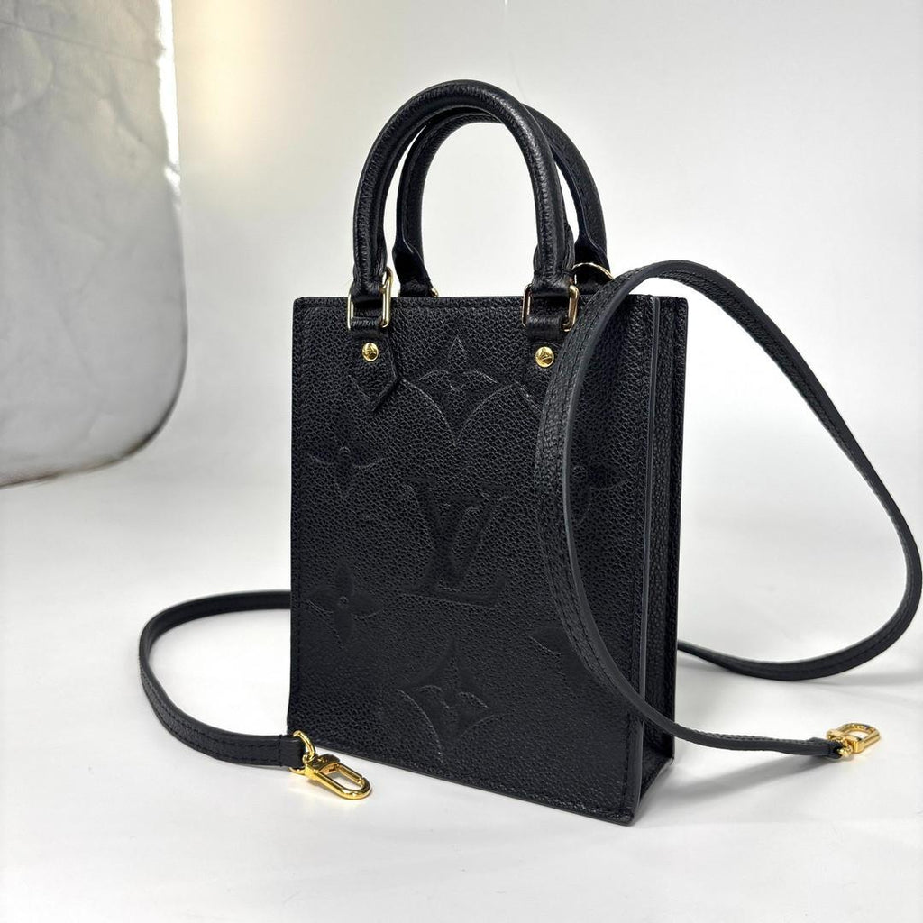 Louis Vuitton Empreinte Petit Sac Plat Shoulder Bag Black — view 2