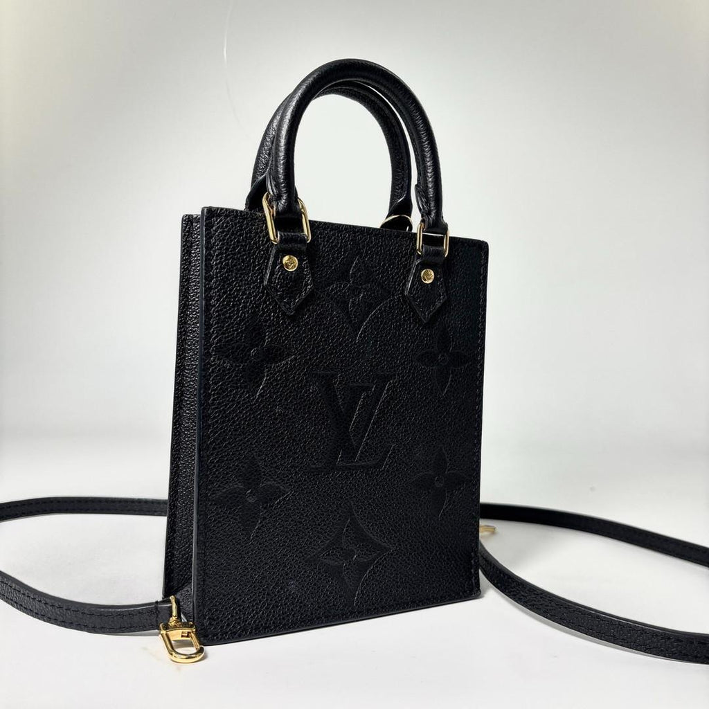 Louis Vuitton Empreinte Petit Sac Plat Shoulder Bag Black — view 3