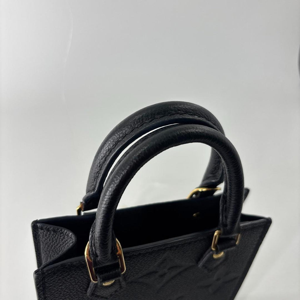 Louis Vuitton Empreinte Petit Sac Plat Shoulder Bag Black — view 6