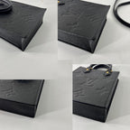 Louis Vuitton Empreinte Petit Sac Plat Shoulder Bag Black — view 7