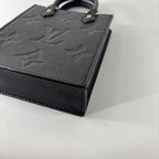 Louis Vuitton Empreinte Petit Sac Plat Shoulder Bag Black — view 8
