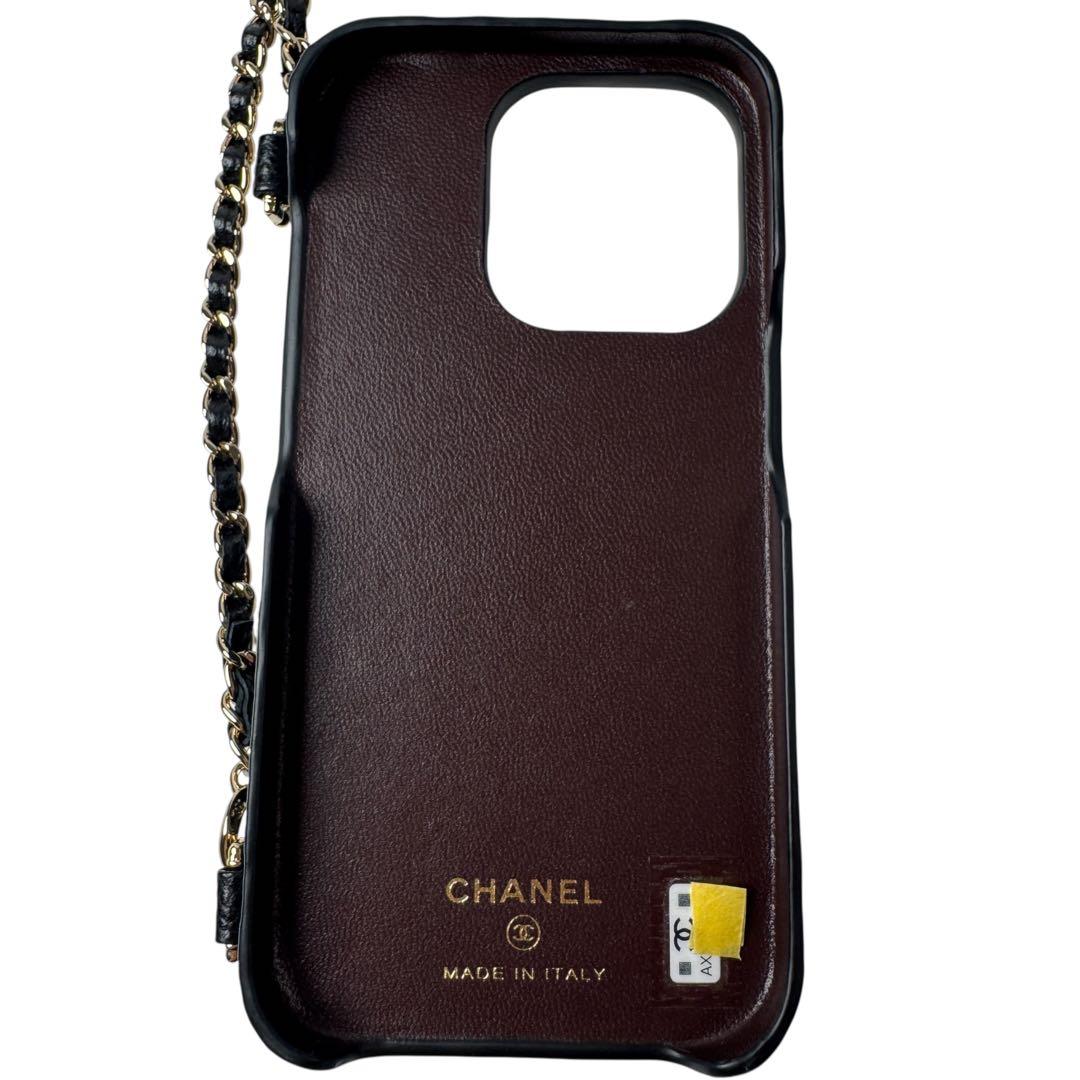 Chanel Quilted Chain Shoulder iPhone 15 Pro Case — view 7
