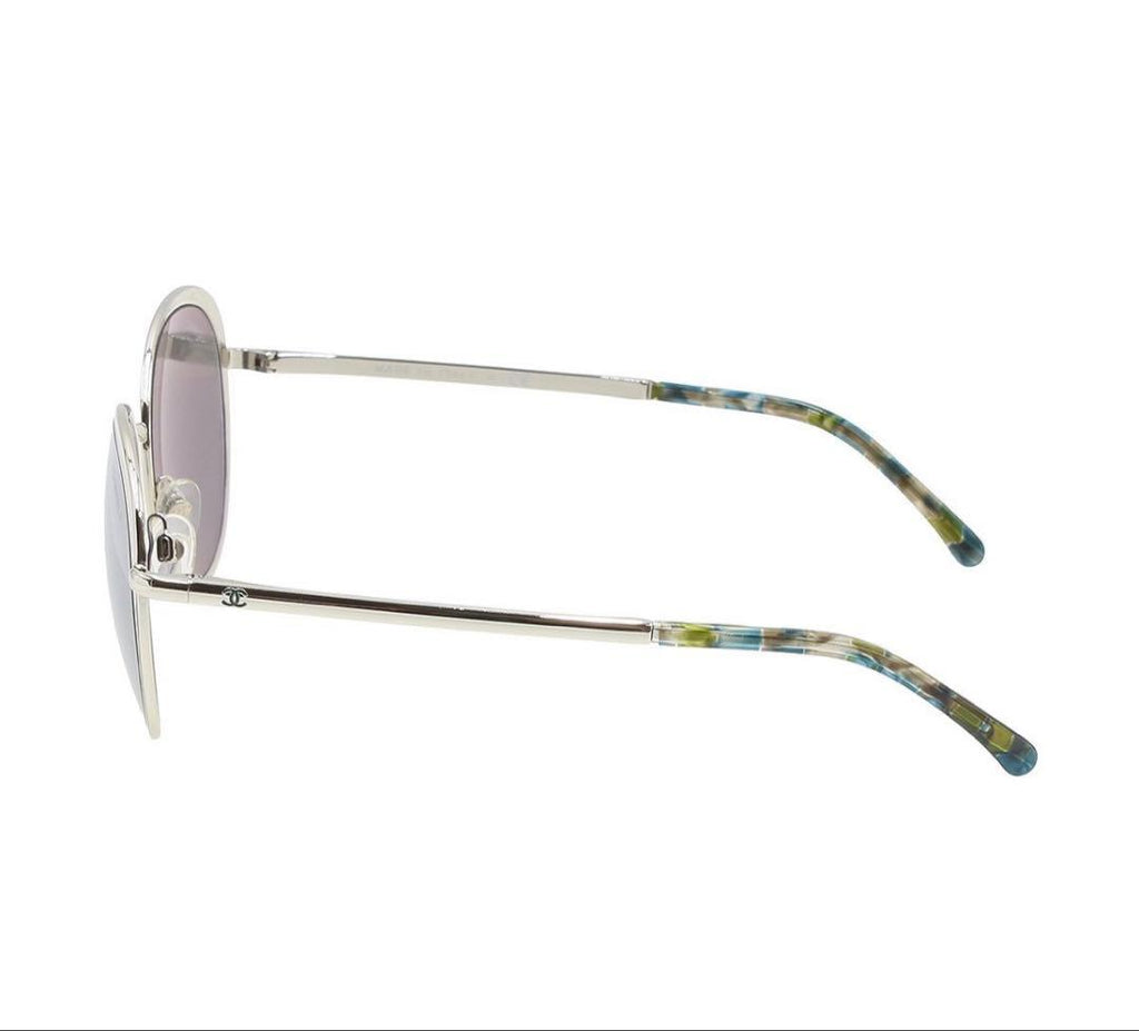 Chanel CC Logo Round Sunglasses Eyewear — view 4