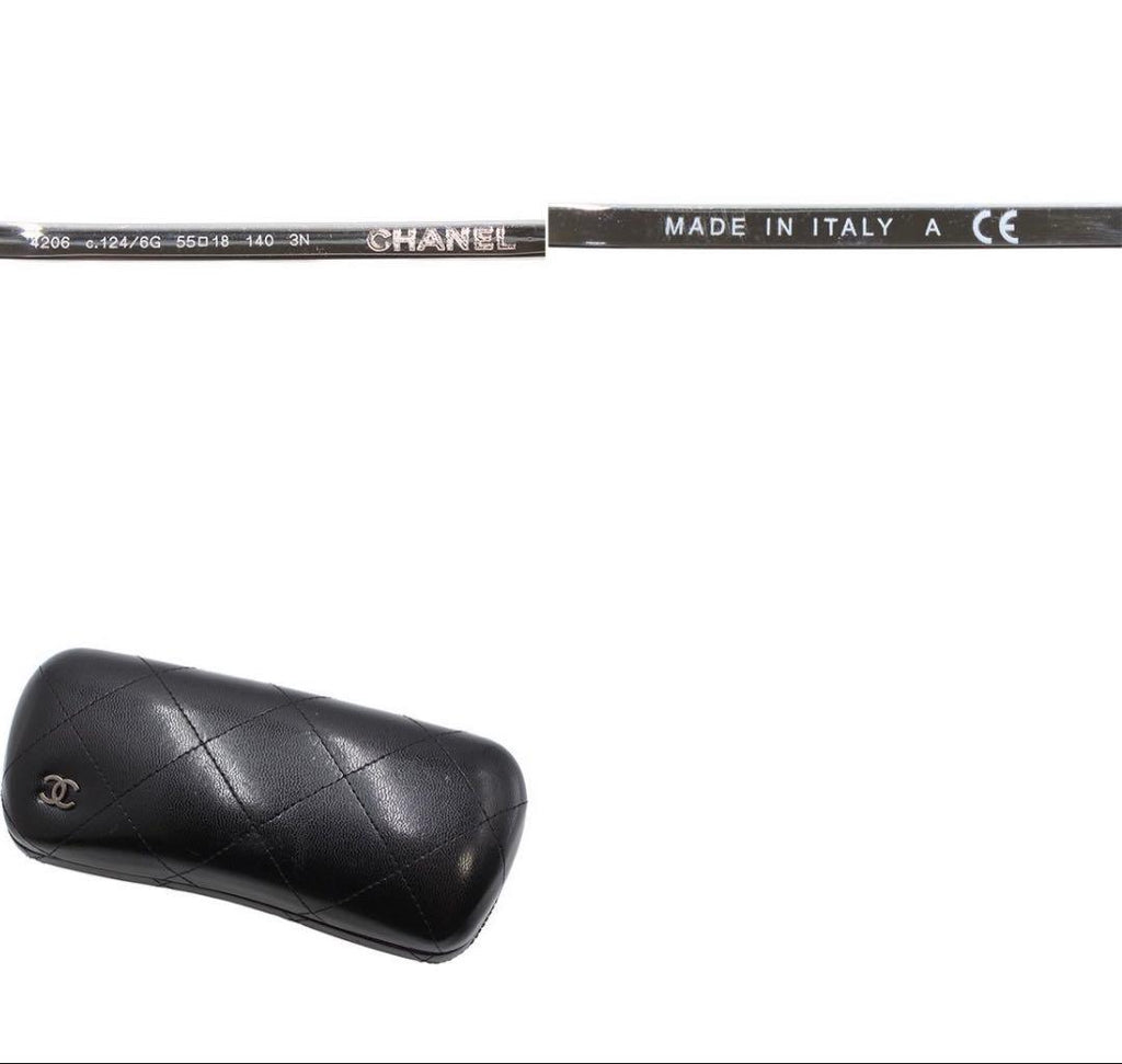Chanel CC Logo Round Sunglasses Eyewear — view 9
