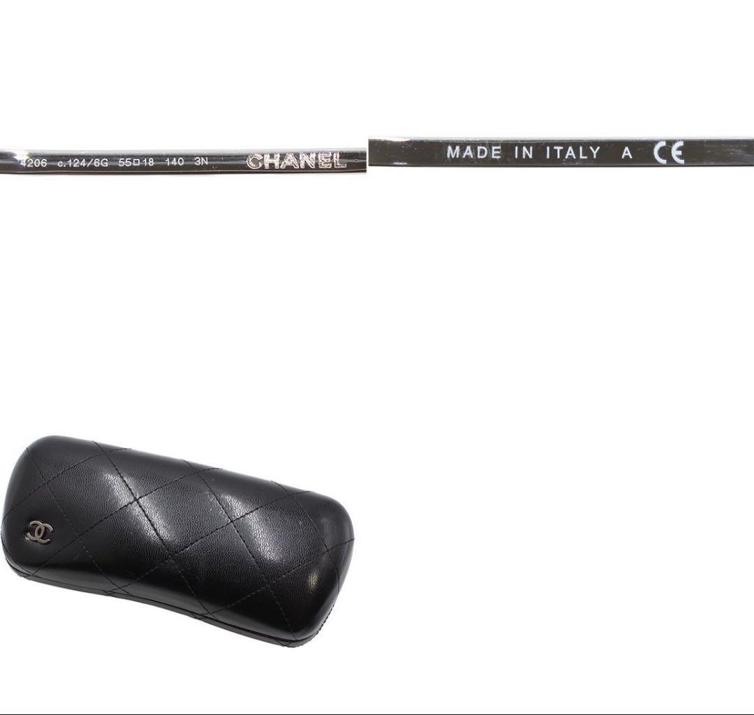 Chanel CC Logo Round Sunglasses Eyewear — view 9