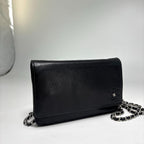 Chanel Camellia Leather Chain Wallet Shoulder — view 3