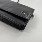 Chanel Camellia Leather Chain Wallet Shoulder — view 7