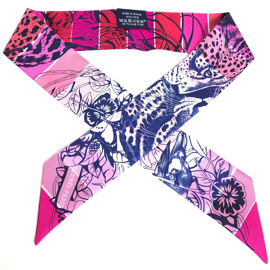 Hermes Twilly Scarf Silk Jungle Love — view 2