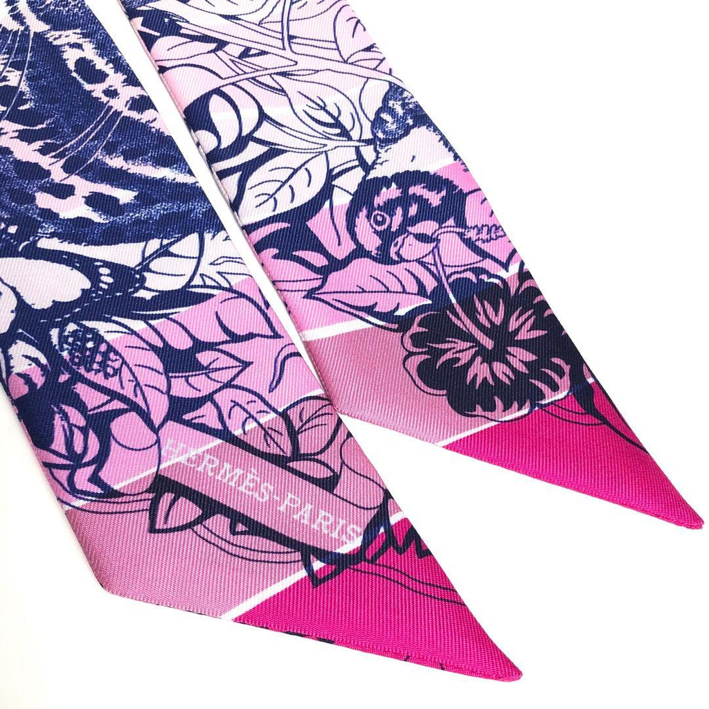 Hermes Twilly Scarf Silk Jungle Love — view 6