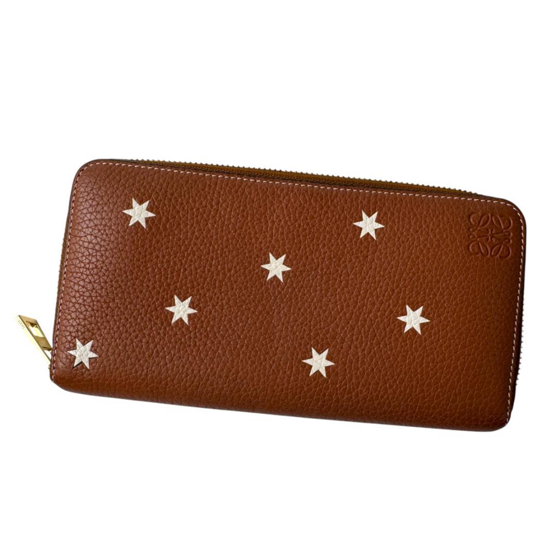 Loewe Wallet Star Motif Zip Around
