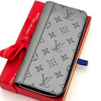 Louis Vuitton Wallet Zippy Vertical Silver