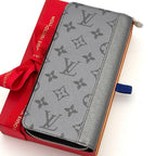 Louis Vuitton Wallet Zippy Vertical Silver — view 2