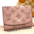 Louis Vuitton Monogram Mahina Portefeuille Iris Compact Magnolia Wallet