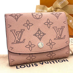 Louis Vuitton Monogram Mahina Portefeuille Iris Compact Magnolia Wallet