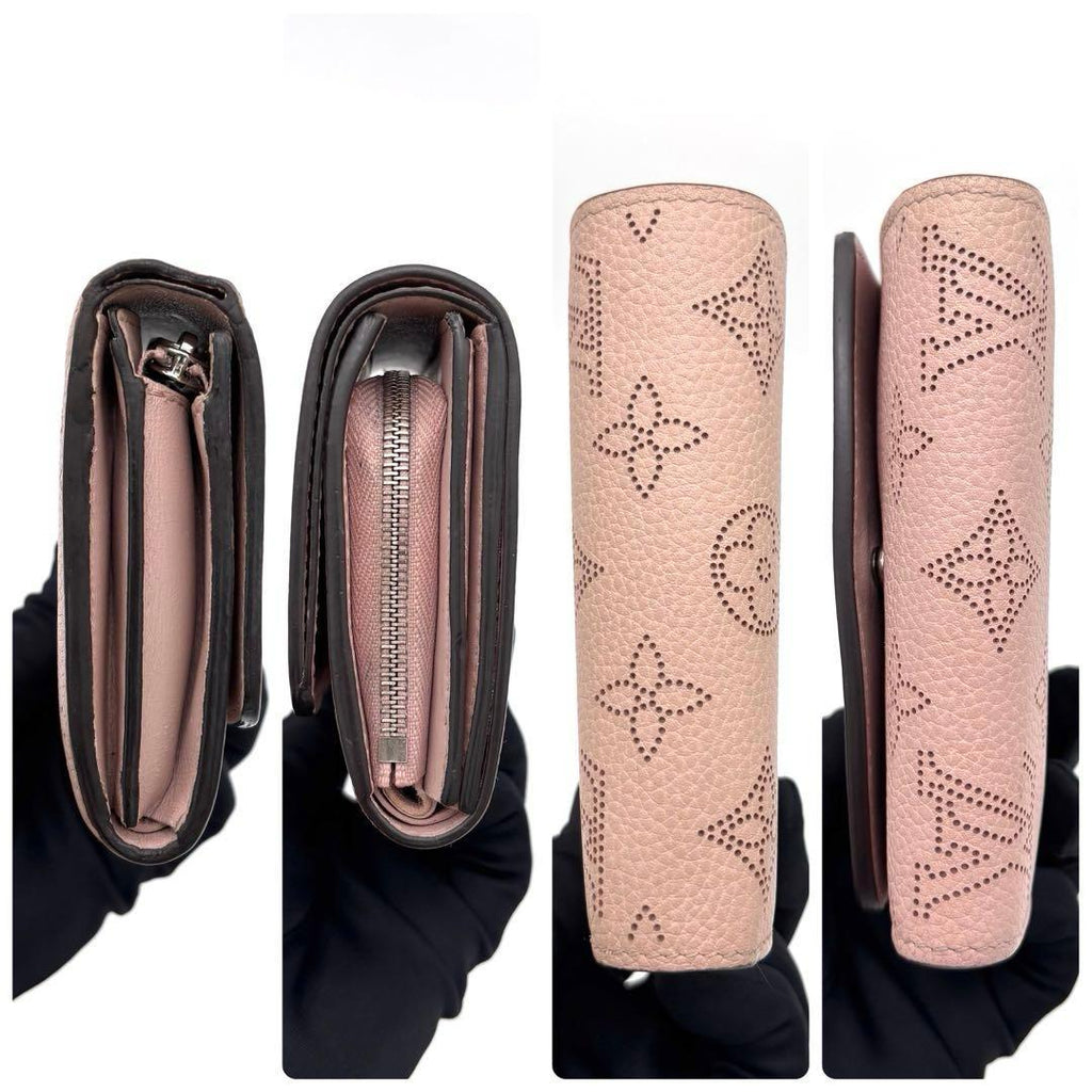 Louis Vuitton Monogram Mahina Portefeuille Iris Compact Magnolia Wallet — view 6