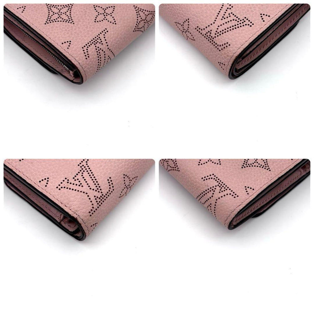 Louis Vuitton Monogram Mahina Portefeuille Iris Compact Magnolia Wallet — view 7