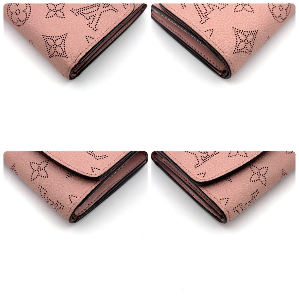 Louis Vuitton Monogram Mahina Portefeuille Iris Compact Magnolia Wallet — view 8