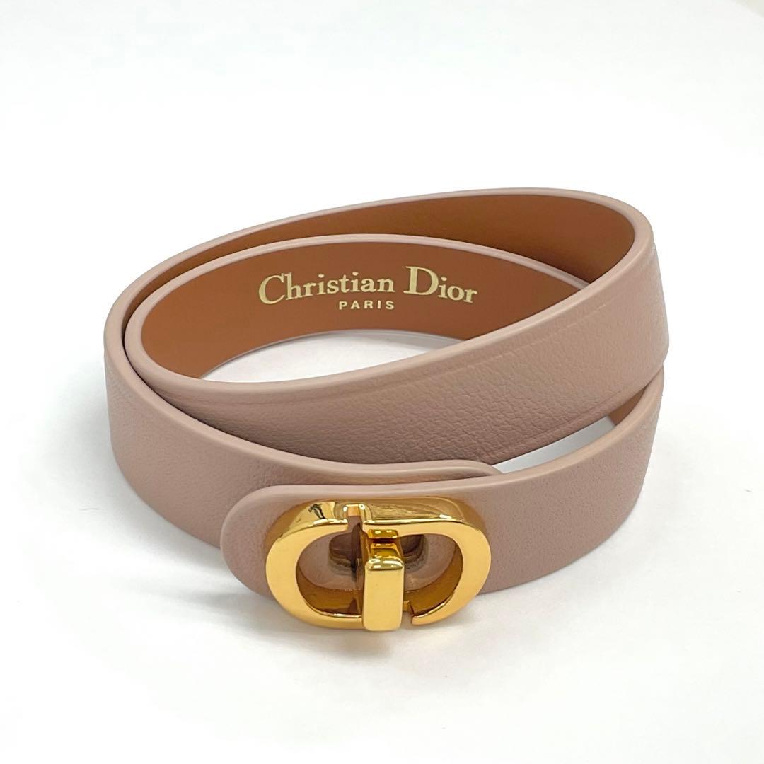 Dior 30 Montaigne CD Logo Leather Bracelet — view 2