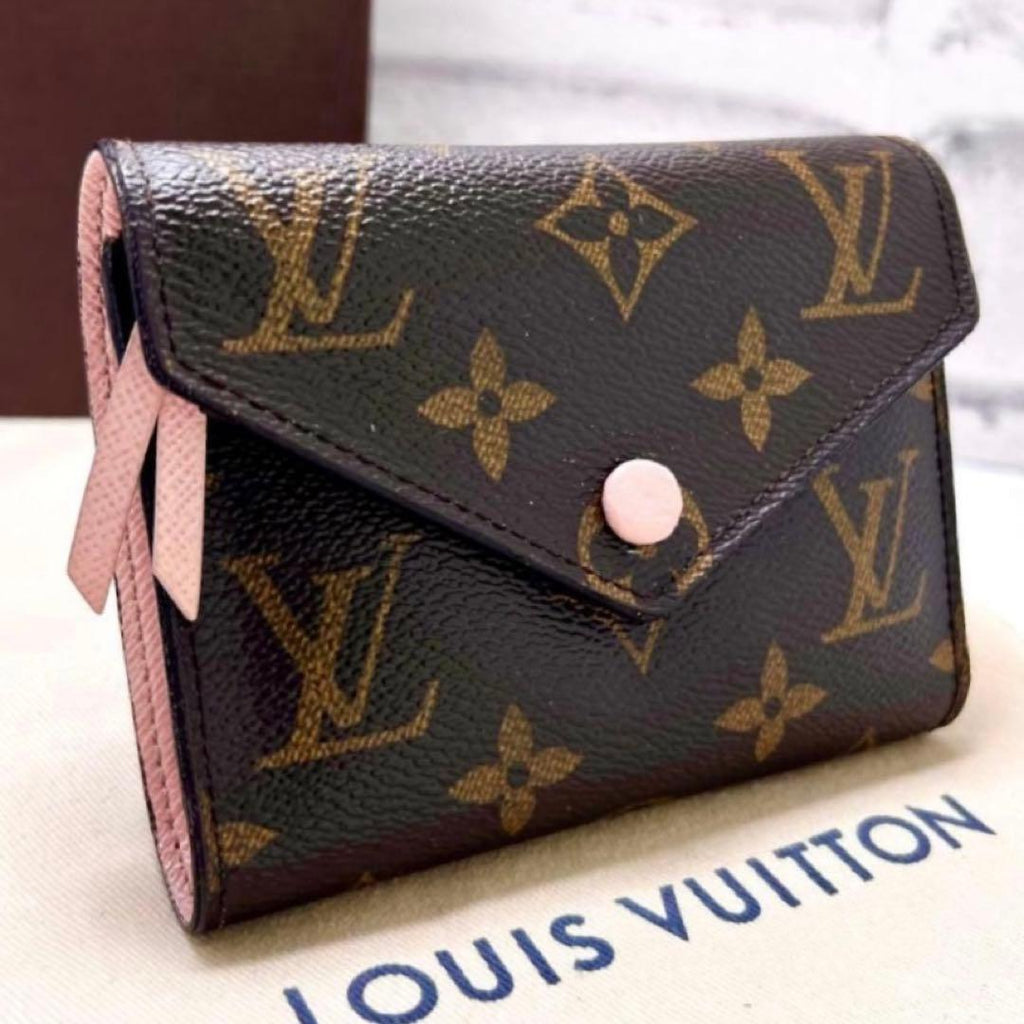Louis Vuitton Monogram Victorine Rosevalerine Wallet
