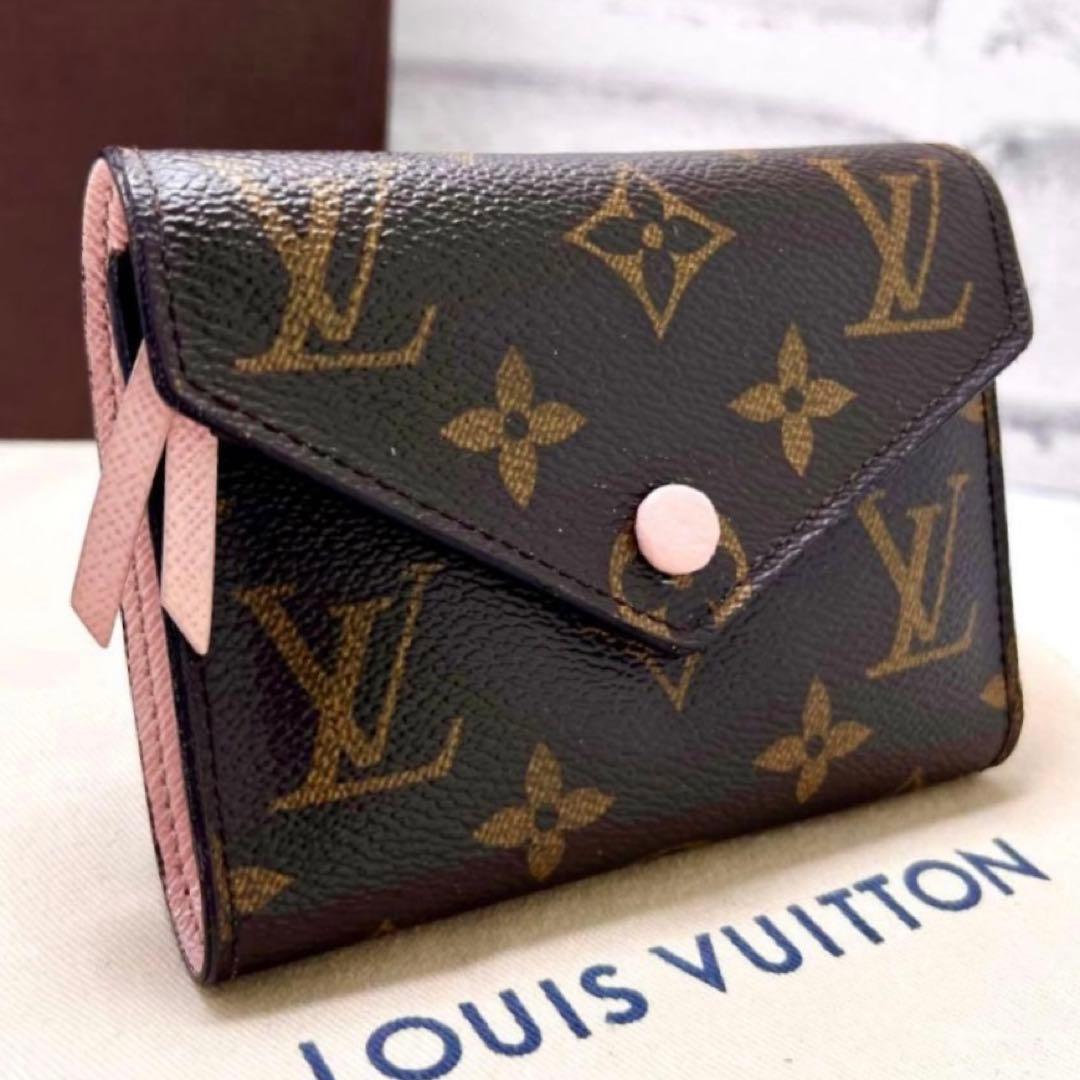 Louis Vuitton Monogram Victorine Rosevalerine Wallet