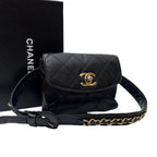 Chanel Bicolor Quilted Lambskin Waist Shoulder