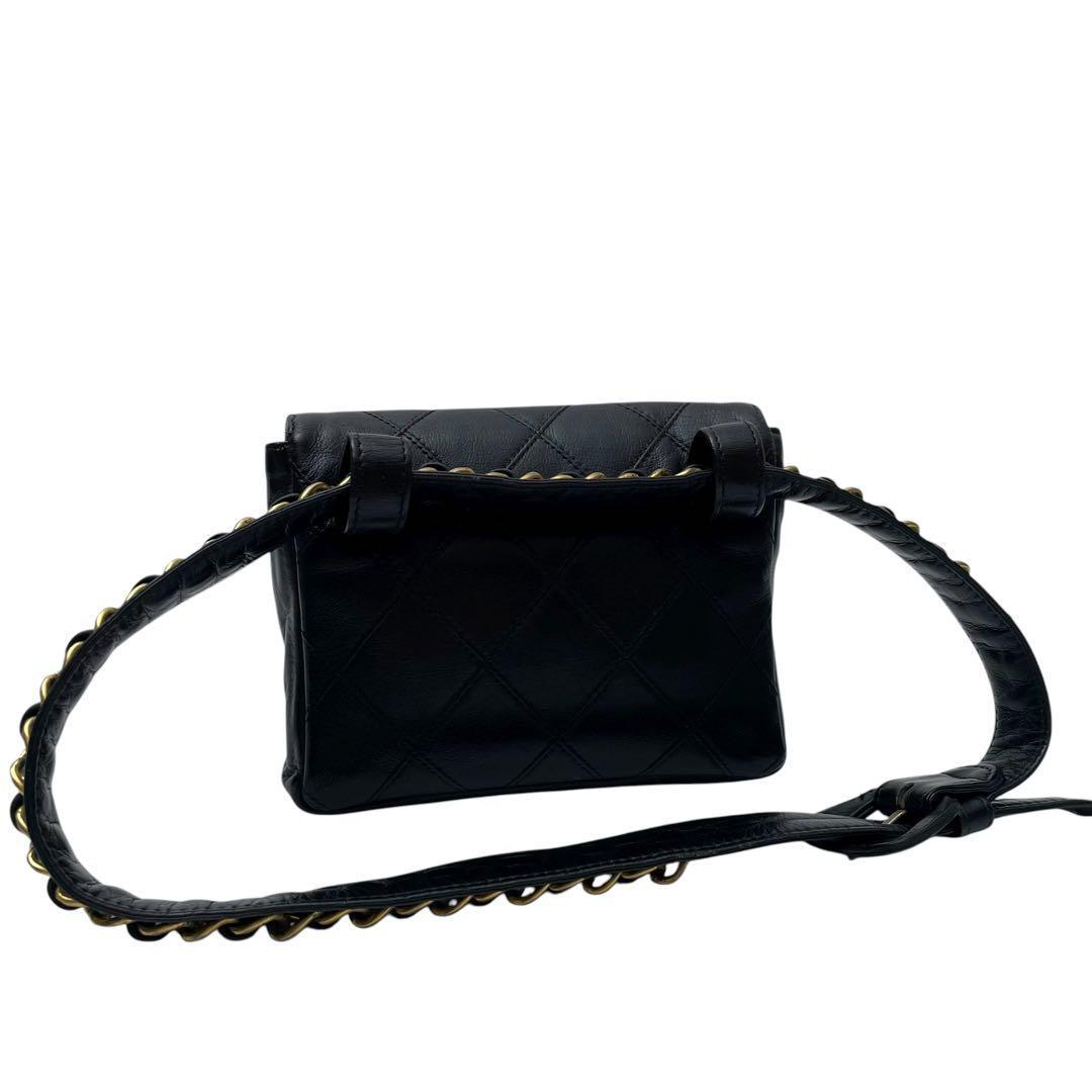 Chanel Bicolor Quilted Lambskin Waist Shoulder — view 2
