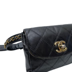 Chanel Bicolor Quilted Lambskin Waist Shoulder — view 7