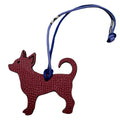Hermes Petit H Chihuahua Charm Reversible Dog Keychain