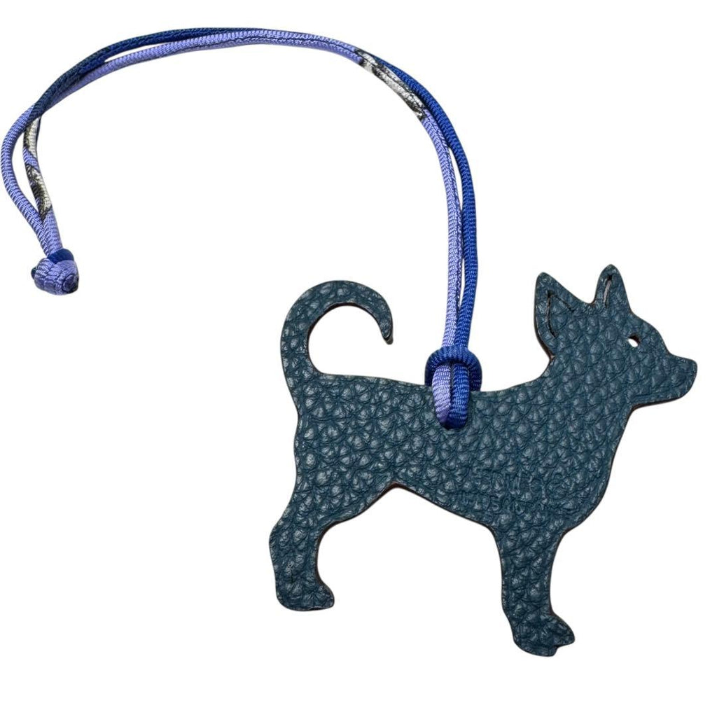 Hermes Petit H Chihuahua Charm Reversible Dog Keychain — view 2