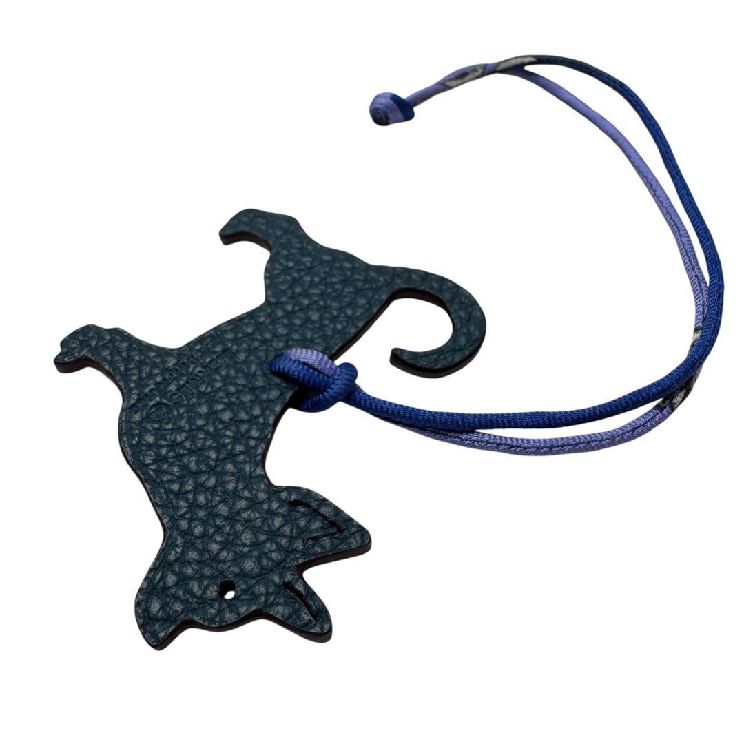 Hermes Petit H Chihuahua Charm Reversible Dog Keychain — view 5