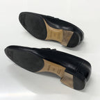 Hermes Paris Hhardware Leather Loafers Black — view 6