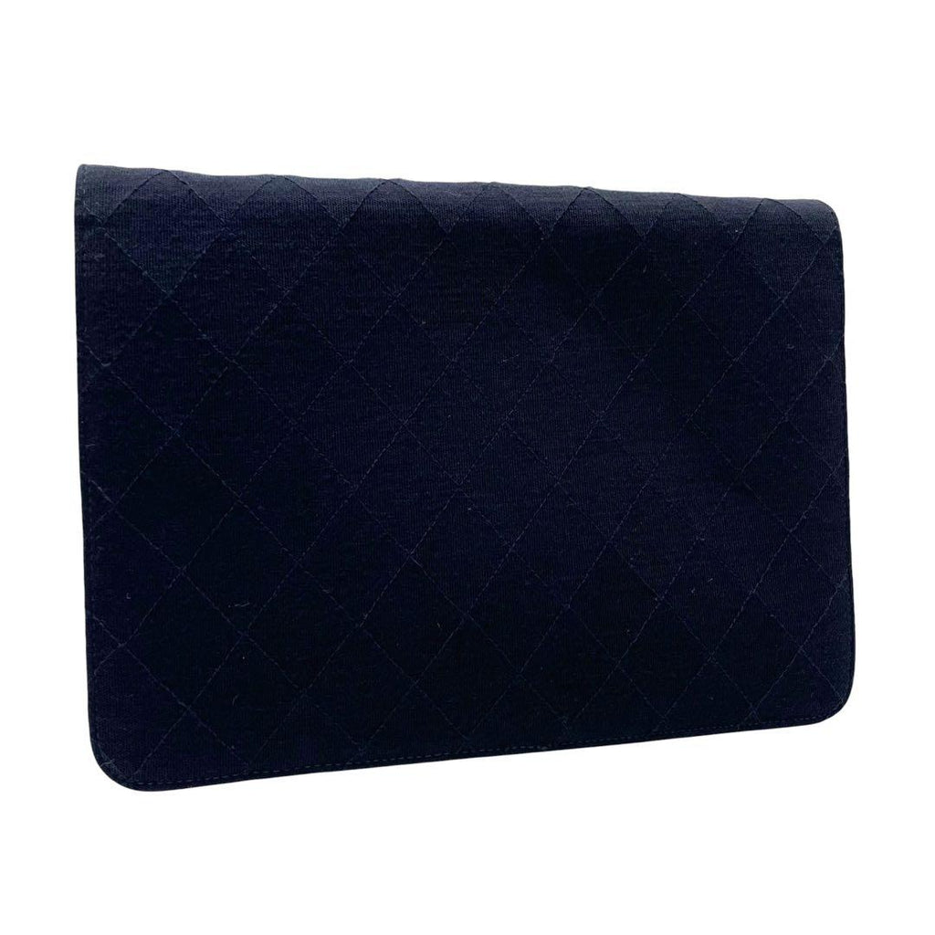 Chanel Quilted Cotton Chain Shoulder Bag CC Logo — view 2