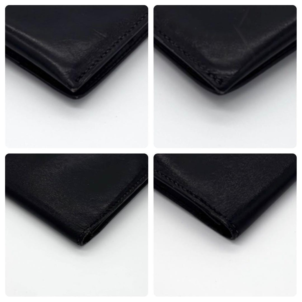 Hermes Bearn Classic Box Calf Black Wallet — view 7