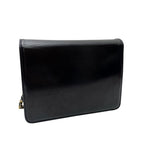 Chanel Enamel Leather Chain Shoulder Bag CC Logo Black — view 2