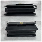 Gucci Shoulder Bag Black Leather Gold — view 8