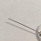 Chanel Brooch CC Logo Silver Vintage — view 6