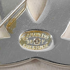 Chanel Brooch CC Logo Silver Vintage — view 7