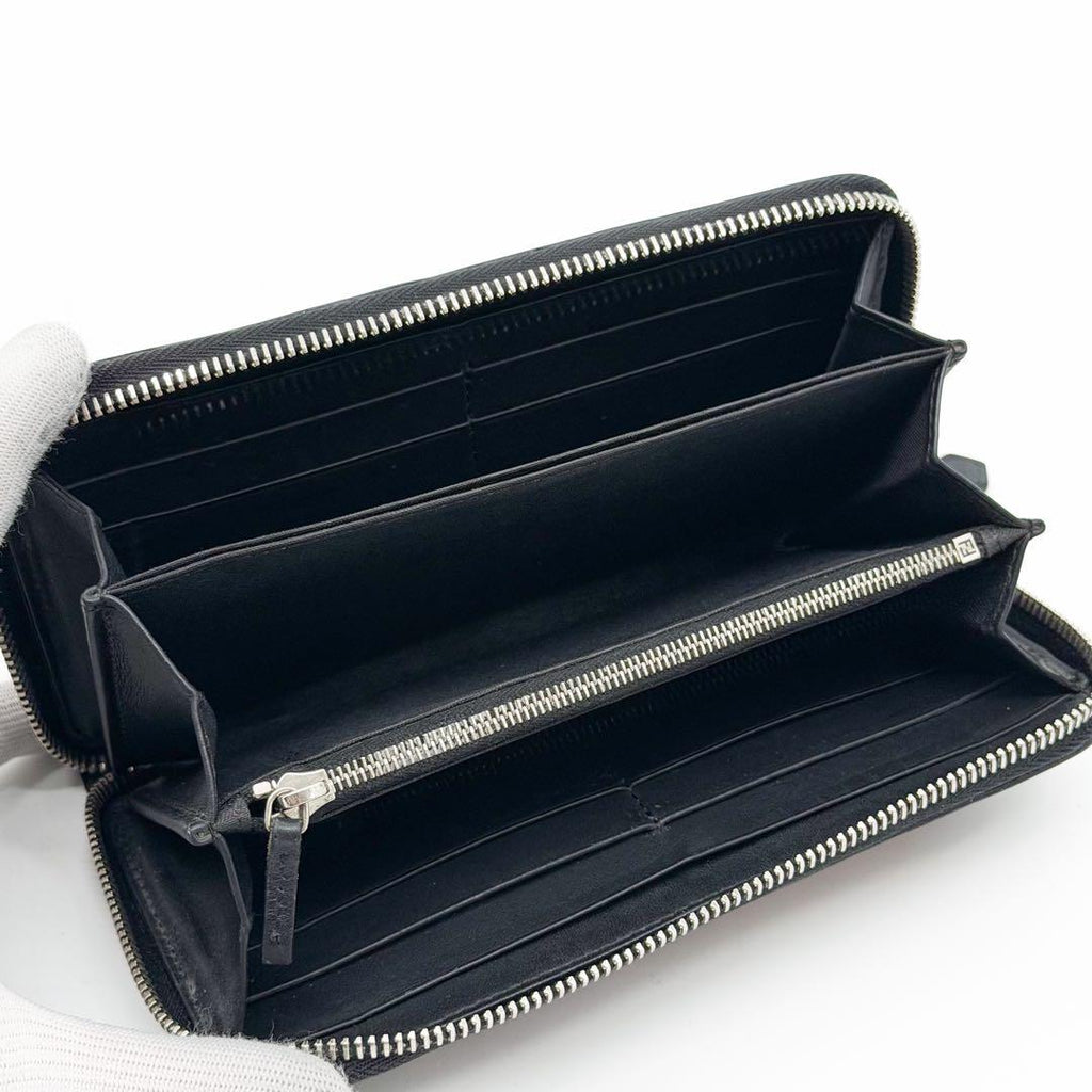 Fendi Love Zip Around Black Wallet — view 6