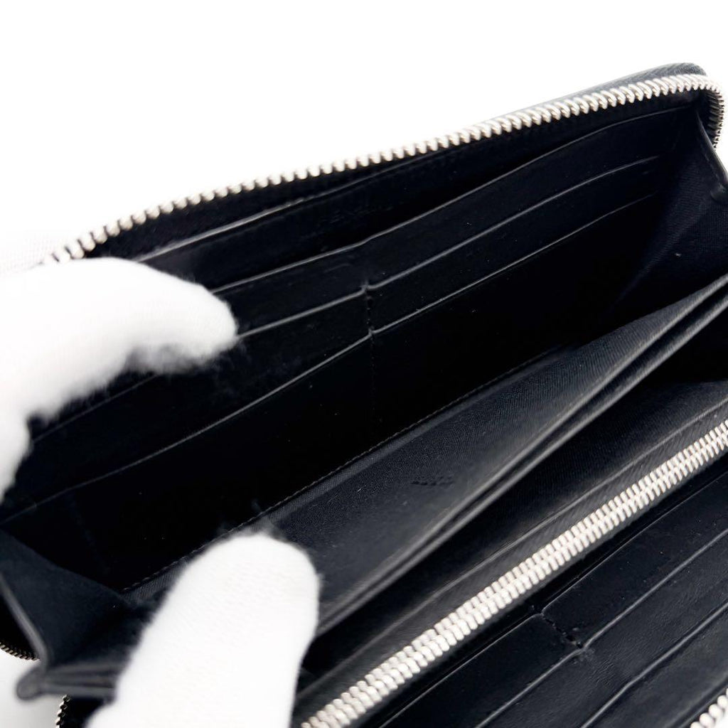 Fendi Love Zip Around Black Wallet — view 7